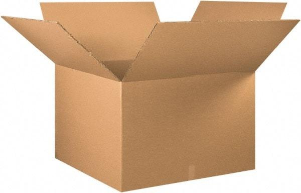 Made in USA - 36" Wide x 36" Long x 24" High Rectangle Heavy Duty Corrugated Box - 2 Walls, Kraft (Color), 100 Lb Capacity - Americas Industrial Supply