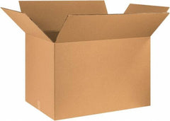 Made in USA - 24" Wide x 36" Long x 24" High Rectangle Heavy Duty Corrugated Box - 2 Walls, Kraft (Color), 100 Lb Capacity - Americas Industrial Supply