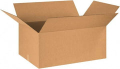Made in USA - 24" Wide x 36" Long x 18" High Rectangle Corrugated Shipping Box - 1 Wall, Kraft (Color), 65 Lb Capacity - Americas Industrial Supply