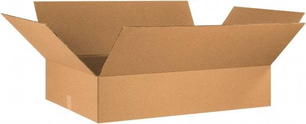 Made in USA - 24" Wide x 36" Long x 8" High Rectangle Corrugated Shipping Box - 1 Wall, Kraft (Color), 65 Lb Capacity - Americas Industrial Supply