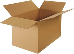 Made in USA - 22" Wide x 36" Long x 22" High Rectangle Heavy Duty Corrugated Box - 2 Walls, Kraft (Color), 120 Lb Capacity - Americas Industrial Supply