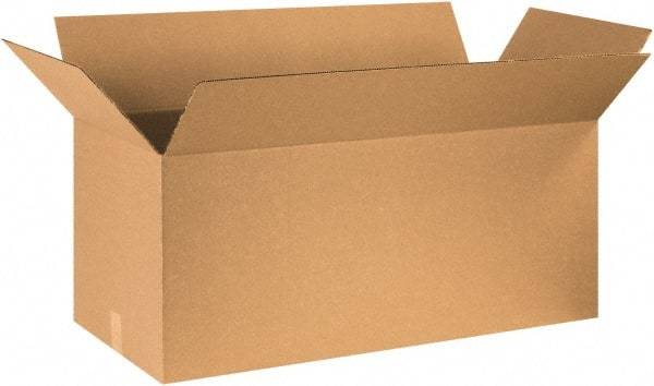 Made in USA - 14" Wide x 36" Long x 14" High Rectangle Corrugated Shipping Box - 1 Wall, Kraft (Color), 65 Lb Capacity - Americas Industrial Supply