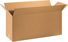 Made in USA - 12" Wide x 36" Long x 16" High Rectangle Corrugated Shipping Box - 1 Wall, Kraft (Color), 65 Lb Capacity - Americas Industrial Supply