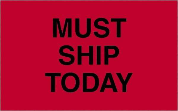 Tape Logic - 2" Long, Fluorescent Red Paper Shipping Label - For Multi-Use - Americas Industrial Supply