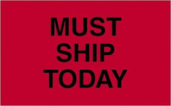 Tape Logic - 2" Long, Fluorescent Red Paper Shipping Label - For Multi-Use - Americas Industrial Supply