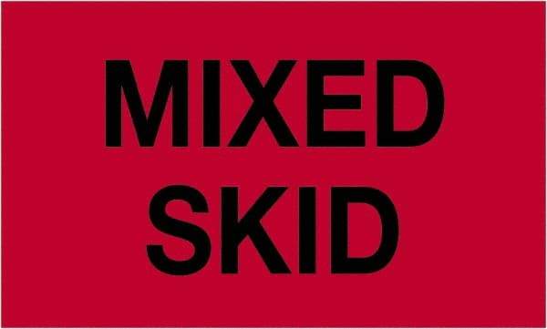 Tape Logic - 5" Long, Fluorescent Red Paper Shipping Label - For Multi-Use - Americas Industrial Supply