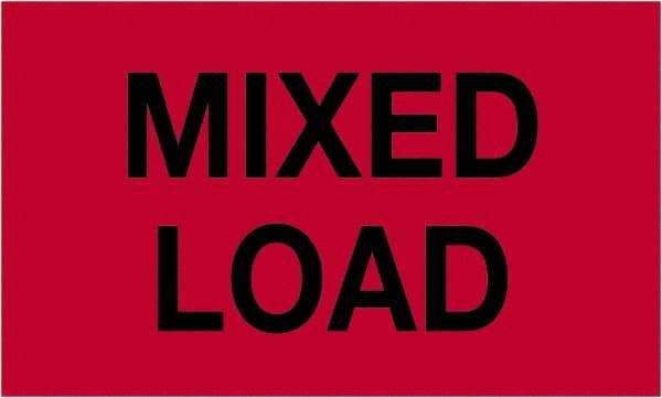 Tape Logic - 5" Long, Fluorescent Red Paper Shipping Label - For Multi-Use - Americas Industrial Supply