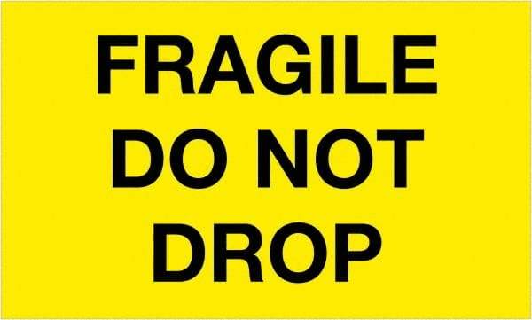 Tape Logic - 5" Long, Fluorescent Yellow Paper Shipping Label - For Multi-Use - Americas Industrial Supply