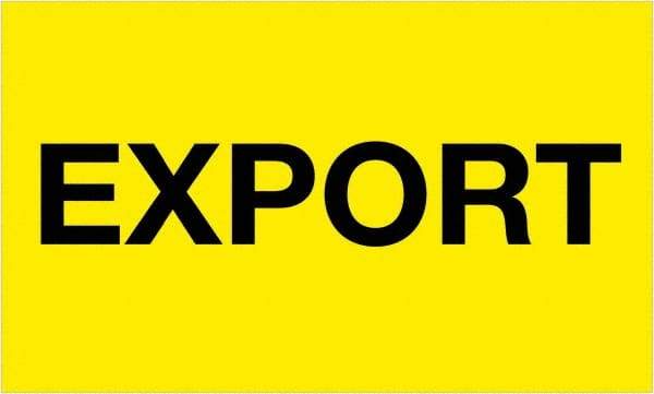 Tape Logic - 5" Long, Fluorescent Yellow Paper Shipping Label - For Multi-Use - Americas Industrial Supply