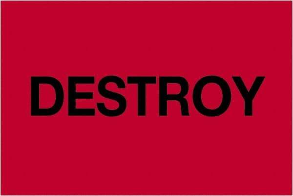 Tape Logic - 3" Long, Fluorescent Red Paper Inventory Labels - For Multi-Use - Americas Industrial Supply
