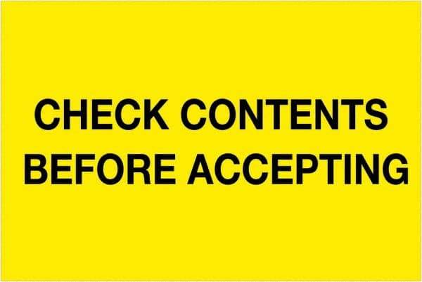 Tape Logic - 6" Long, Fluorescent Yellow Paper Shipping Label - For Multi-Use - Americas Industrial Supply