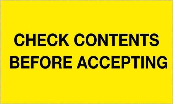 Tape Logic - 5" Long, Fluorescent Yellow Paper Shipping Label - For Multi-Use - Americas Industrial Supply