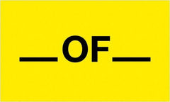 Tape Logic - 5" Long, Fluorescent Yellow Paper Shipping Label - For Multi-Use - Americas Industrial Supply