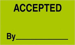 Tape Logic - 5" Long, Fluorescent Green Paper Shipping Label - For Multi-Use - Americas Industrial Supply