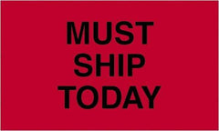 Tape Logic - 5" Long, Fluorescent Red Paper Shipping Label - For Multi-Use - Americas Industrial Supply