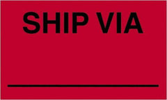 Tape Logic - 5" Long, Fluorescent Red Paper Shipping Label - For Multi-Use - Americas Industrial Supply