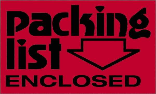 Tape Logic - 5" Long, Fluorescent Red Paper Shipping Label - For Multi-Use - Americas Industrial Supply