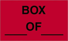 Tape Logic - 5" Long, Fluorescent Red Paper Shipping Label - For Multi-Use - Americas Industrial Supply