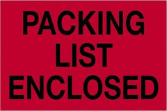 Tape Logic - 3" Long, Fluorescent Red Paper Shipping Label - For Multi-Use - Americas Industrial Supply