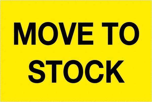 Tape Logic - 3" Long, Fluorescent Yellow Paper Inventory Labels - For Multi-Use - Americas Industrial Supply