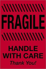 Tape Logic - 3" Long, Fluorescent Red Paper Shipping Label - For Multi-Use - Americas Industrial Supply