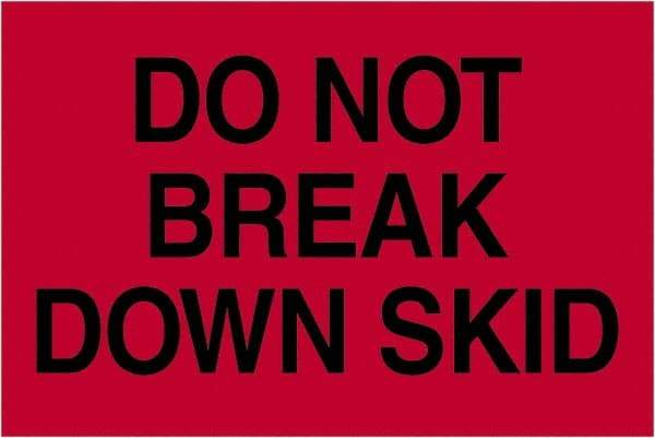 Tape Logic - 3" Long, Fluorescent Red Paper Shipping Label - For Multi-Use - Americas Industrial Supply