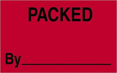 Tape Logic - 2" Long, Fluorescent Red Paper Shipping Label - For Multi-Use - Americas Industrial Supply