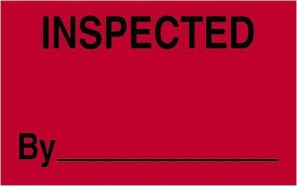 Tape Logic - 2" Long, Fluorescent Red Paper Shipping Label - For Multi-Use - Americas Industrial Supply