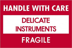 Tape Logic - 3" Long, Red/White Paper Shipping Label - For Multi-Use - Americas Industrial Supply