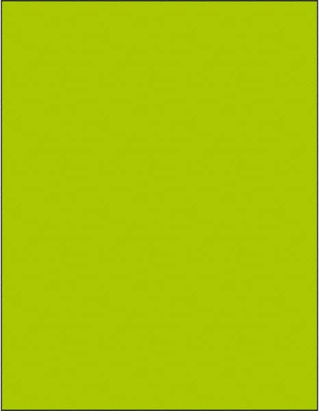 Tape Logic - 11" Long, Fluorescent Green Paper Laser Label - For Laser Printers - Americas Industrial Supply