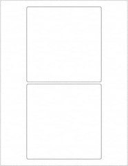 Tape Logic - 5" Long, White Paper Laser Label - For Laser Printers - Americas Industrial Supply