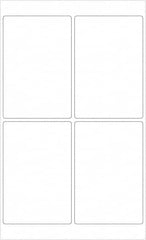 Tape Logic - 6" Long, White Paper Laser Label - For Laser Printers - Americas Industrial Supply