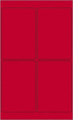 Tape Logic - 6" Long, Fluorescent Red Paper Laser Label - For Laser Printers - Americas Industrial Supply