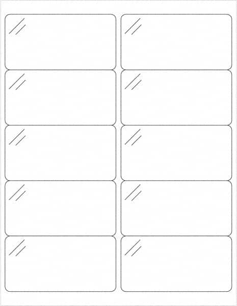 Tape Logic - 4" Long, Clear Polyester Laser Label - For Laser Printers - Americas Industrial Supply