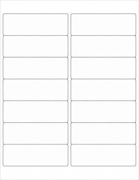 Tape Logic - 4" Long, Clear Paper Laser Label - For Laser Printers - Americas Industrial Supply