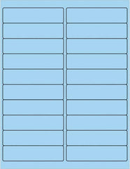 Tape Logic - 4" Long, Pastel Blue Paper Laser Label - For Laser Printers - Americas Industrial Supply