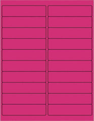 Tape Logic - 4" Long, Fluorescent Pink Paper Laser Label - For Laser Printers - Americas Industrial Supply