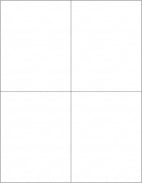 Tape Logic - 5-1/2" Long, White Paper Laser Label - For Laser Printers - Americas Industrial Supply