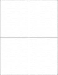 Tape Logic - 5-1/2" Long, White Paper Laser Label - For Laser Printers - Americas Industrial Supply
