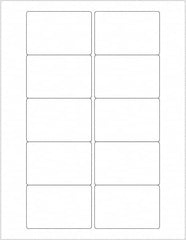 Tape Logic - 3" Long, White Paper Laser Label - For Laser Printers - Americas Industrial Supply