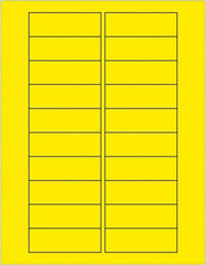 Tape Logic - 3" Long, Fluorescent Yellow Paper Laser Label - For Laser Printers - Americas Industrial Supply