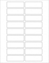 Tape Logic - 3" Long, White Paper Laser Label - For Laser Printers - Americas Industrial Supply