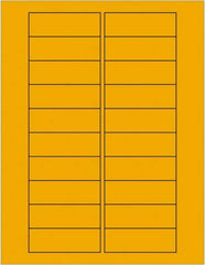 Tape Logic - 3" Long, Fluorescent Orange Paper Laser Label - For Laser Printers - Americas Industrial Supply