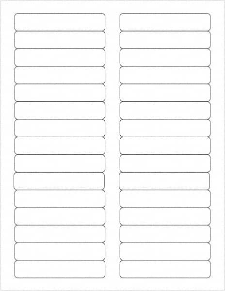 Tape Logic - 3-7/16" Long, White Paper Laser Label - For Laser Printers - Americas Industrial Supply