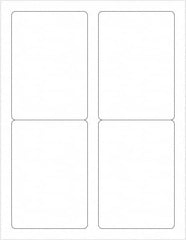 Tape Logic - 5" Long, White Paper Laser Label - For Laser Printers - Americas Industrial Supply