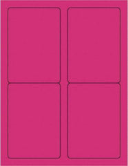Tape Logic - 5" Long, Fluorescent Pink Paper Laser Label - For Laser Printers - Americas Industrial Supply