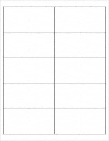 Tape Logic - 2" Long, White Polyester Laser Label - For Laser Printers - Americas Industrial Supply