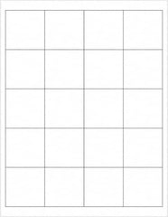 Tape Logic - 2" Long, White Polyester Laser Label - For Laser Printers - Americas Industrial Supply