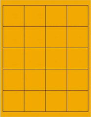 Tape Logic - 2" Long, Fluorescent Orange Paper Laser Label - For Laser Printers - Americas Industrial Supply