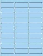 Tape Logic - 2-5/8" Long, Pastel Blue Paper Laser Label - For Laser Printers - Americas Industrial Supply